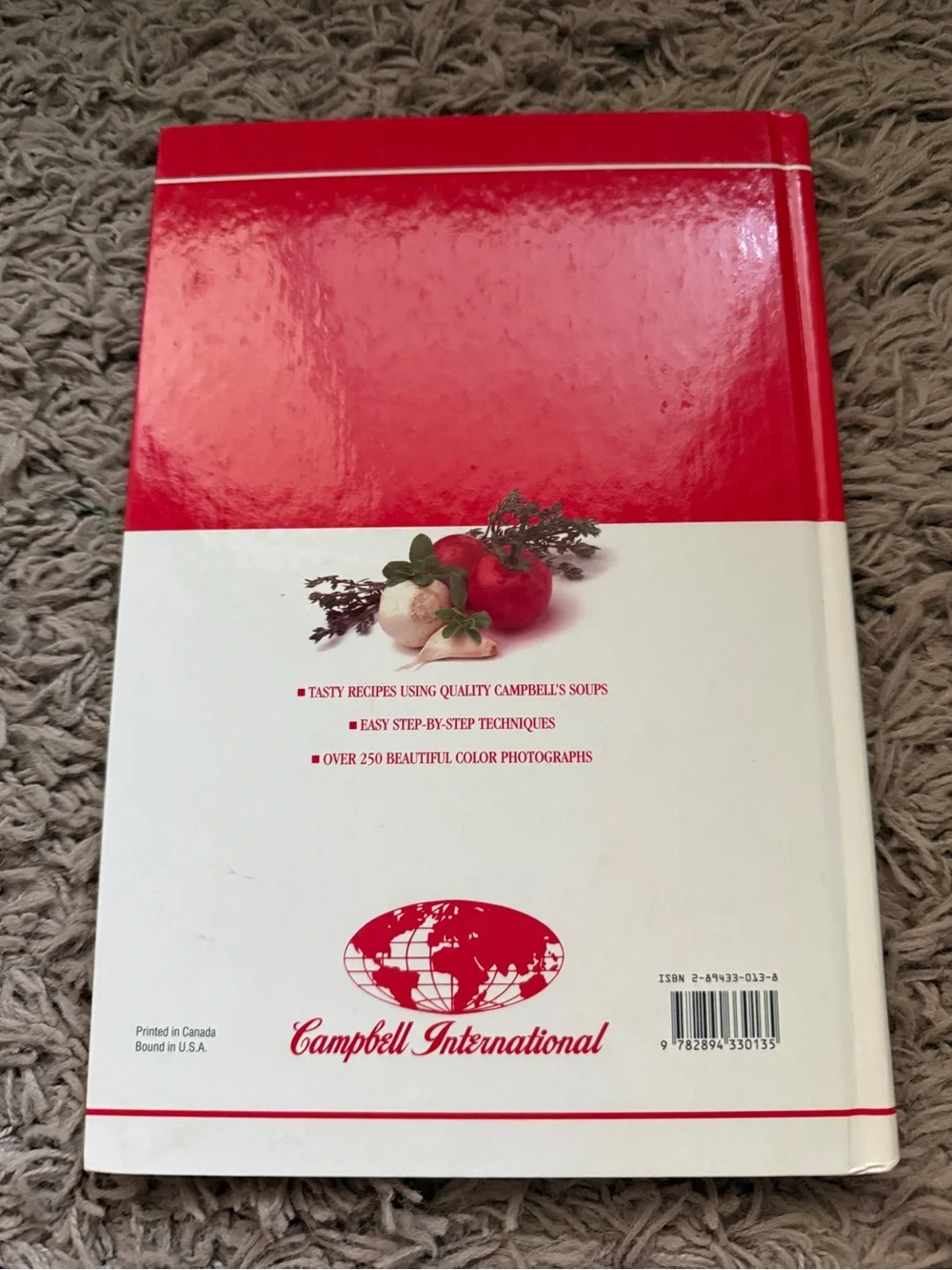 Campbell's Simply Delicious Recipes Cookbook - Red